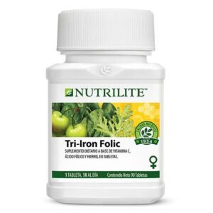 Nutrilite Tri Iron Folic - Combina hierro y vitamina C - 90 tabletas